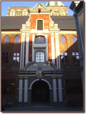 Stralsund Rathaus-Innenhof