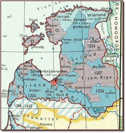 Karte Ordensland