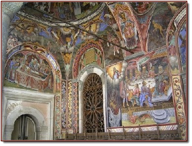 Rila Kloster Wandmalereien